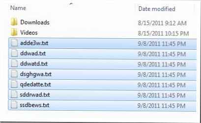 Швидке перейменування файлів в Windows 7