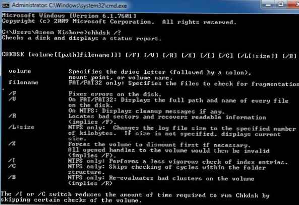 Chkdsk на Windows 8