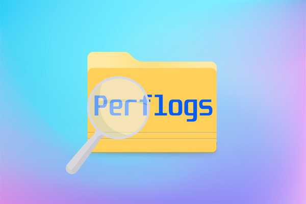 Каква е папката PerfLogs на C устройството в Windows 10