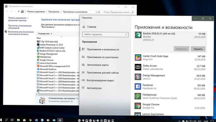Tambahkan opsi Copot program (Windows 10) di menu konteks.