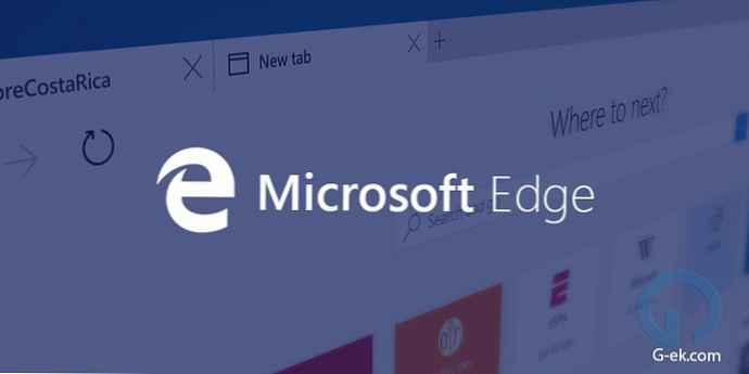 Сриване на браузъра Fix Edge в Windows 10 Build 14942