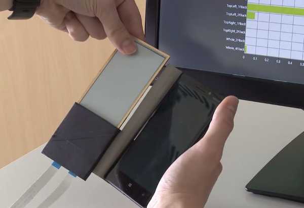 FlipCase flip case dengan layar E-Ink untuk ponsel