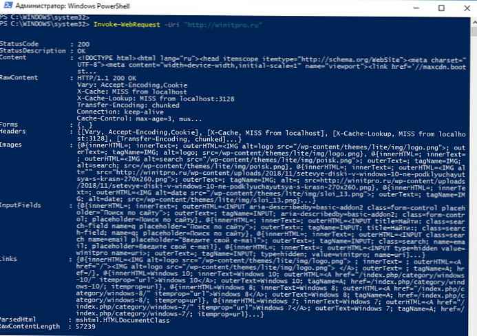 Invoke-WebRequest Powershell Web Content and HTML Site Processing