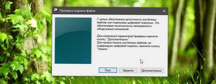 Cara cepat memverifikasi tanda tangan digital dari file sistem dan driver di Windows 10.