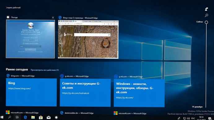 Kako dodati prikaz zadatka / vremensku traku kontekstnom izborniku sustava Windows 10.