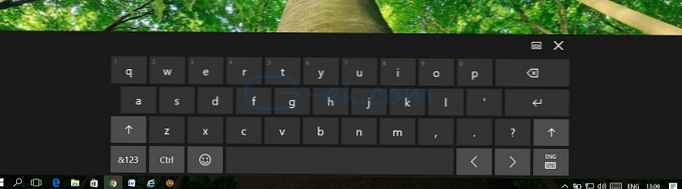 Jak to opravit - dotyková klávesnice Windows 10 skryje hlavní panel