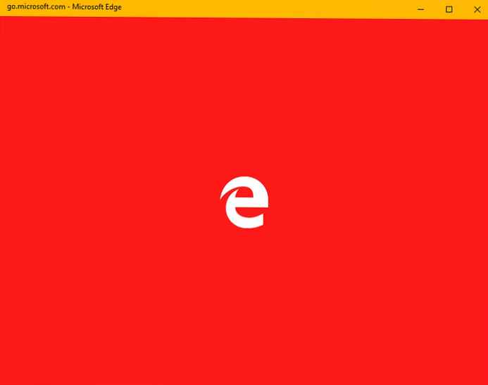 Cara mengubah warna layar splash Edge di Windows 10.