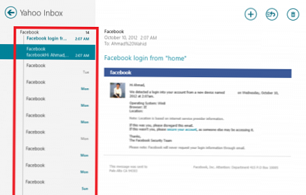 Kako onemogočiti razvrščanje sporočil v aplikaciji Windows 8 Mail
