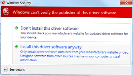 Как да деактивирате проверката на цифровия подпис на драйвера в Windows 7