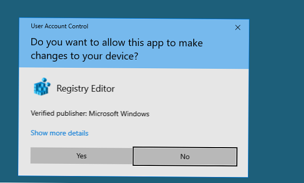 Як відключити UAC для певної програми в Windows 10?