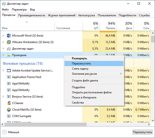 Ako reštartovať Windows Explorer - 9 spôsobov