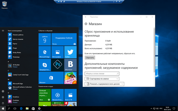 Ako resetovať aplikáciu alebo Windows Store v systéme Windows 10, verzia 1607