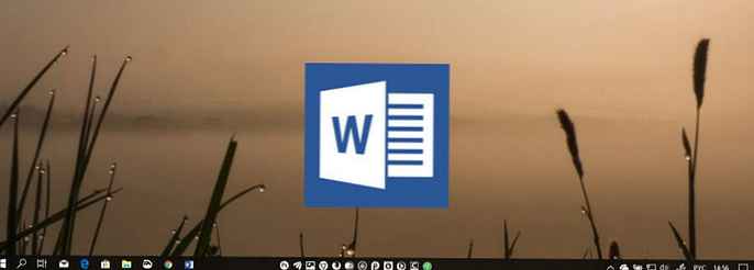 A Microsoft Office Word alapértelmezett beállítása a Windows 10 rendszerben.