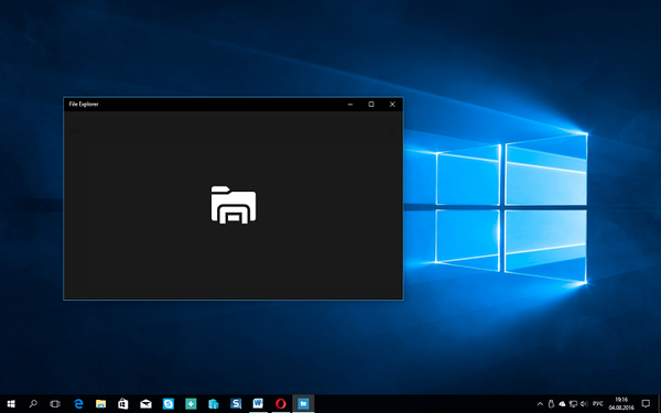 Cara menjalankan universal Explorer baru di Windows 10 build 14936
