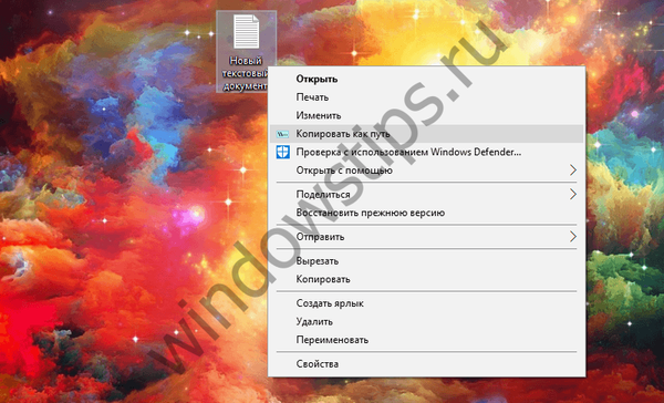 Jak průběžně zpřístupňovat možnost možnosti Kopírovat jako kontextové menu v systému Windows