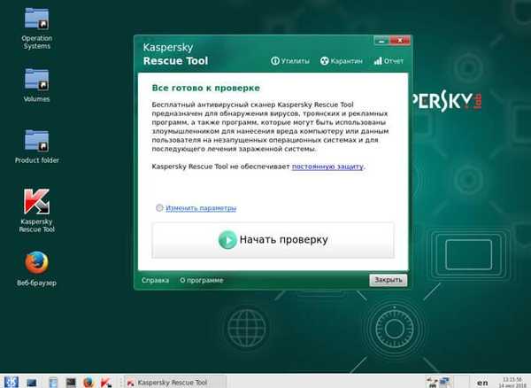 Kaspersky Rescue Disk 18 - antivirový spouštěcí disk