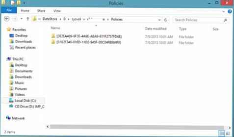 Csoportházirend-gyorsítótárazás a Windows 8.1 rendszeren