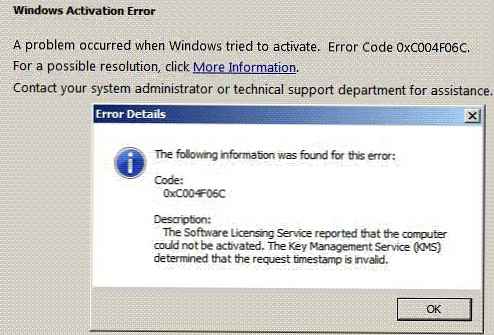 Kódy chyb aktivace systému Windows