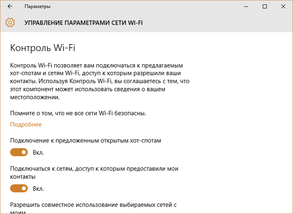 Wi-Fi kontrola bit će uklonjena s Windows 10 i Mobile