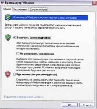 Protokoly brány Windows Firewall