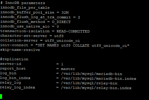 MariaDB Konfigurace replikace databáze v režimu Master-Master / Slave