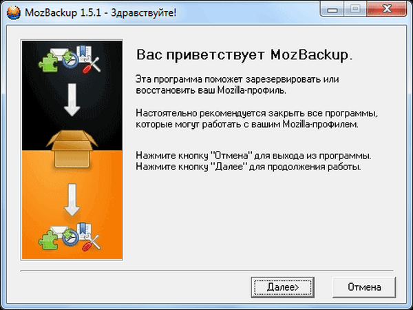 MozBackup - a Firefox beállításainak mentése és visszaállítása