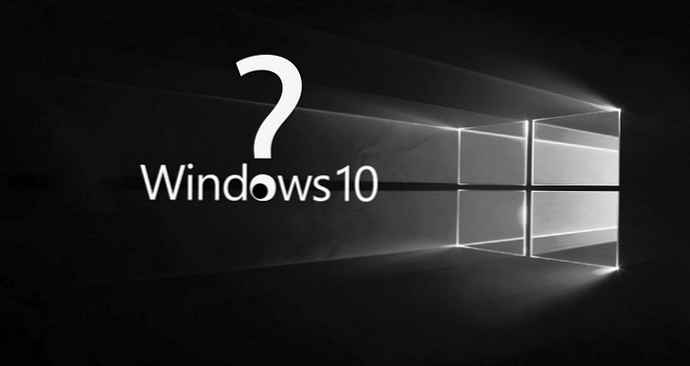 Pogosta vprašanja o sistemu Windows 10.