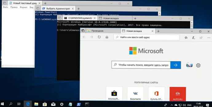 Konfigurasi di Windows 10 beralih antara windows dan tab menggunakan Alt + Tab.