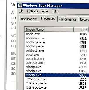 Odložišče ne deluje v seji Windows RDP