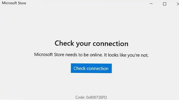 Edge in Microsoft Store ne delujeta v sistemu Windows 10 1809 Update 2018 Update