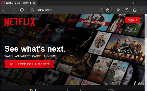 Netflix v 4 kB podporuje iba Microsoft Edge