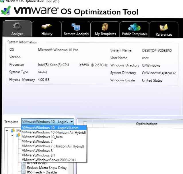 Optimizirajte Windows za delo v virtualizacijskem okolju