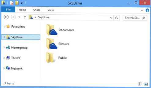 Nonaktifkan integrasi dengan SkyDrive di Windows 8.1