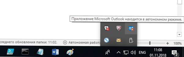 Outlook 2016/2013 terus-menerus mulai offline
