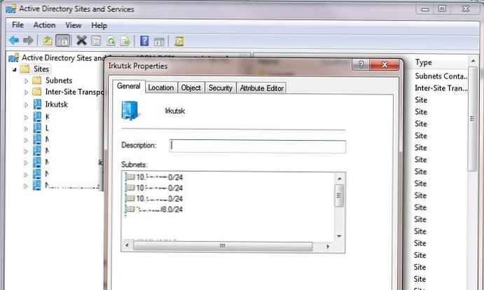 Vazba serverů WSUS na různé weby služby Active Directory