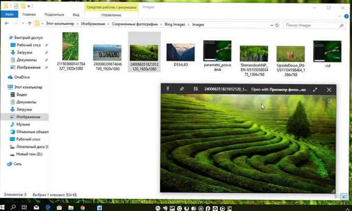 QuickLook - Szybkie przeglądanie obrazów w systemie Windows 10.