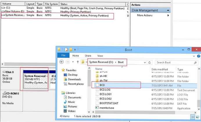 Izrada sigurnosne kopije i obnavljanje prostora za pokretanje pokretanja BCD-a u sustavu Windows