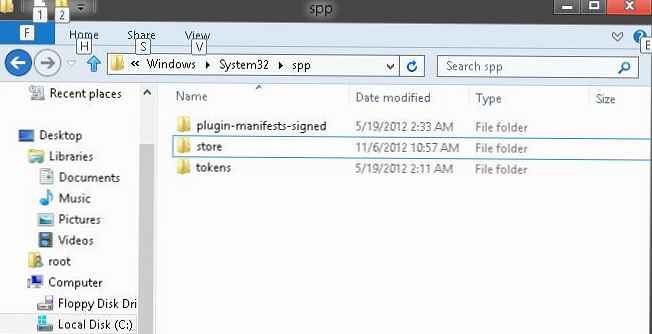 Zálohování a obnovení stavu aktivace systému Windows 8