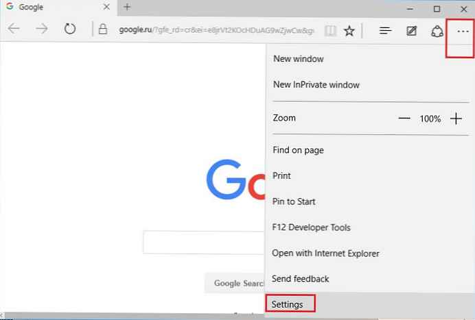 Obnovte Microsoft Edge Browser v systéme Windows 10