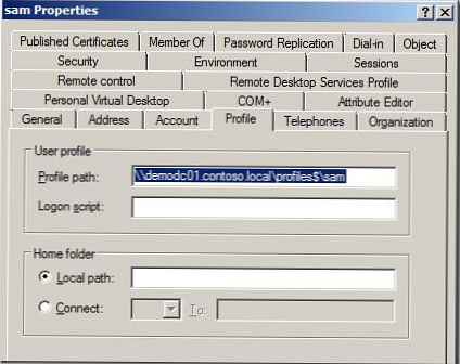 Ponastavitev profila gostovanja v operacijskem sistemu Windows 7