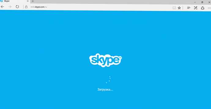 Skype u programu Microsoft Edge, bez instaliranja dodataka.