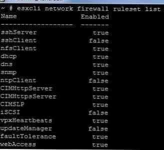Vytvořte si vlastní pravidla pro firewall v ESXi 5.0