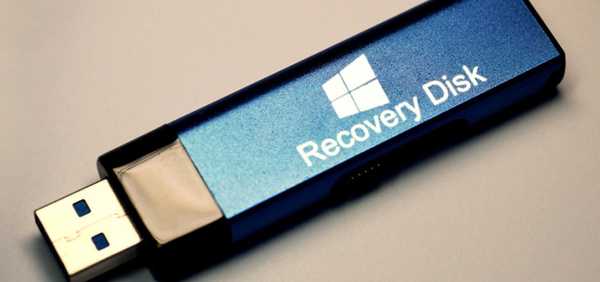 Ustvarjanje obnovitvenega diska v sistemu Windows 10