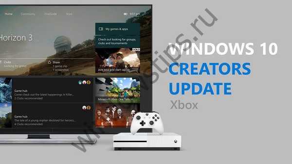 Стартувала розсилка Creators Update для Xbox One