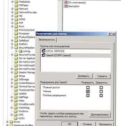 Vzdialený prístup do registra systému Windows