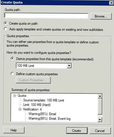 Upravljanje diskovnim kvotama u sustavu Windows Server 2008 (2. dio)