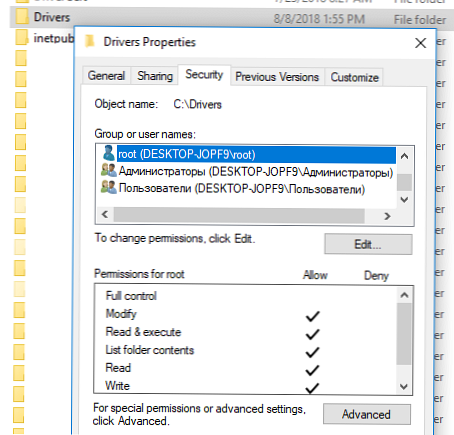 NTFS engedélyek kezelése a mappákban és fájlokban a PowerShell programból