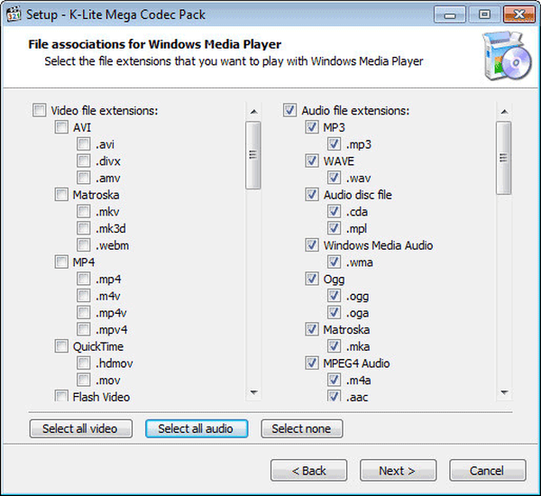 Инсталирайте K-Lite Codec Pack