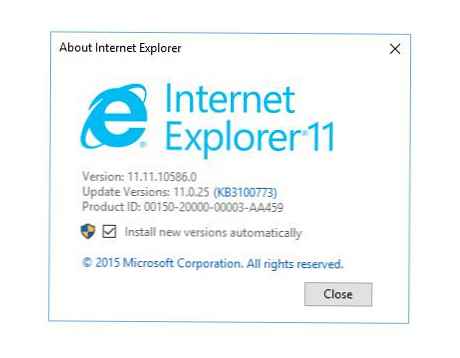 Obvestilo o koncu podpore za Internet Explorer 8, 9, 10