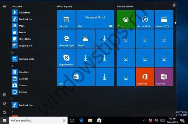 Síť se objevila aktualizace Windows 10 Creator Update 14997